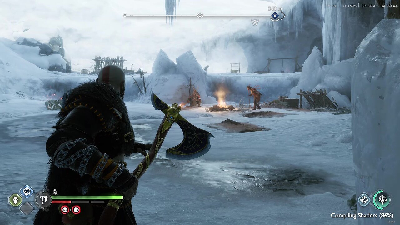 Battle33 Ambush on Last survivors of Asgaurd in Midgaurd God of War Ragnarok