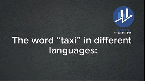 The word “taxi” in different languages