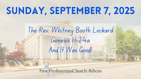 First Presbyterian Church; Athens, GA; September 7th 2025