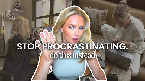 how to STOP PROCRASTINATING & FINALLY GET THINGS DONE - productivity tips that ACTUALLY work