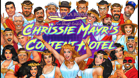 Chrissie Mayr's Content Hotel at The Villa Roma! Anthony Cumia, Dave Landau, Violet