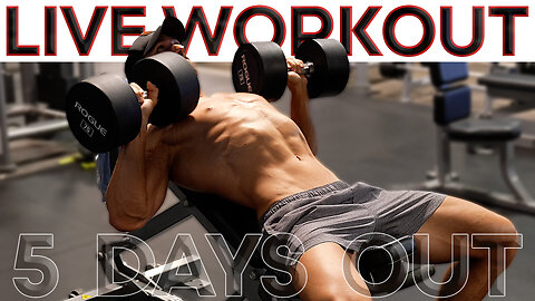 LIVE Workout and Q&A – 5 Days Out from my NATURAL Bodybuilding Competition