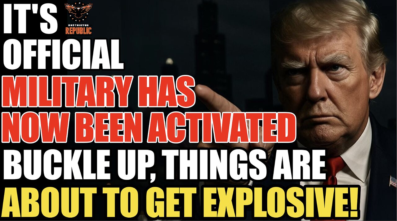 “It’s Official”! Military Has Now Been Mobilized! Buckle Up, Things Are About to Get Explosive!