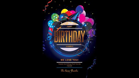 Birthday Bash | It's My Birthday! | Sandra 12:30am EST