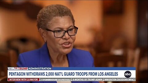 Mayor Karen Bass Claims National Guard In L.A Was Performance Art