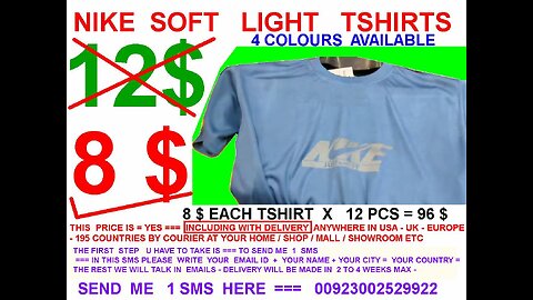 12 NIKE SOFT FABRIC TSHIRTS UNDER 100$ with including delivery USA UK EUROPE at your home