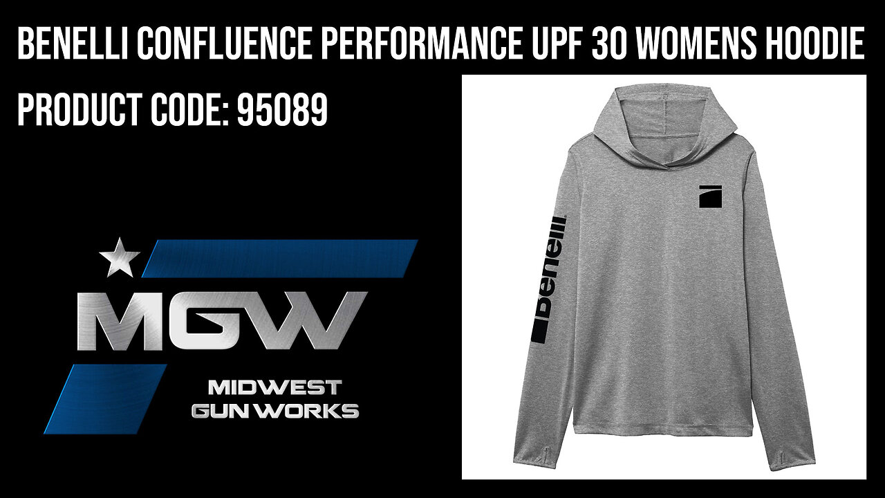 Benelli Confluence Performance UPF 30 Womens Hoodie - 95089
