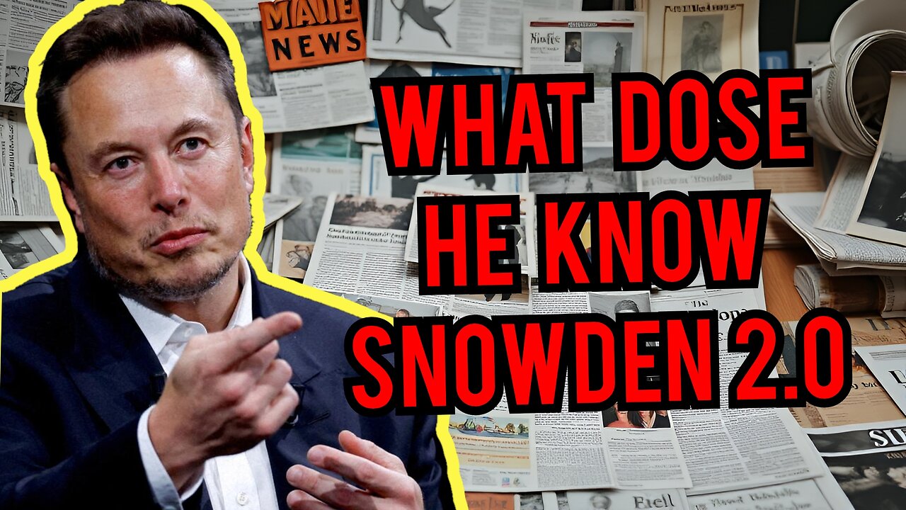 Snowden 2.0. What did Elon find Via DOGE