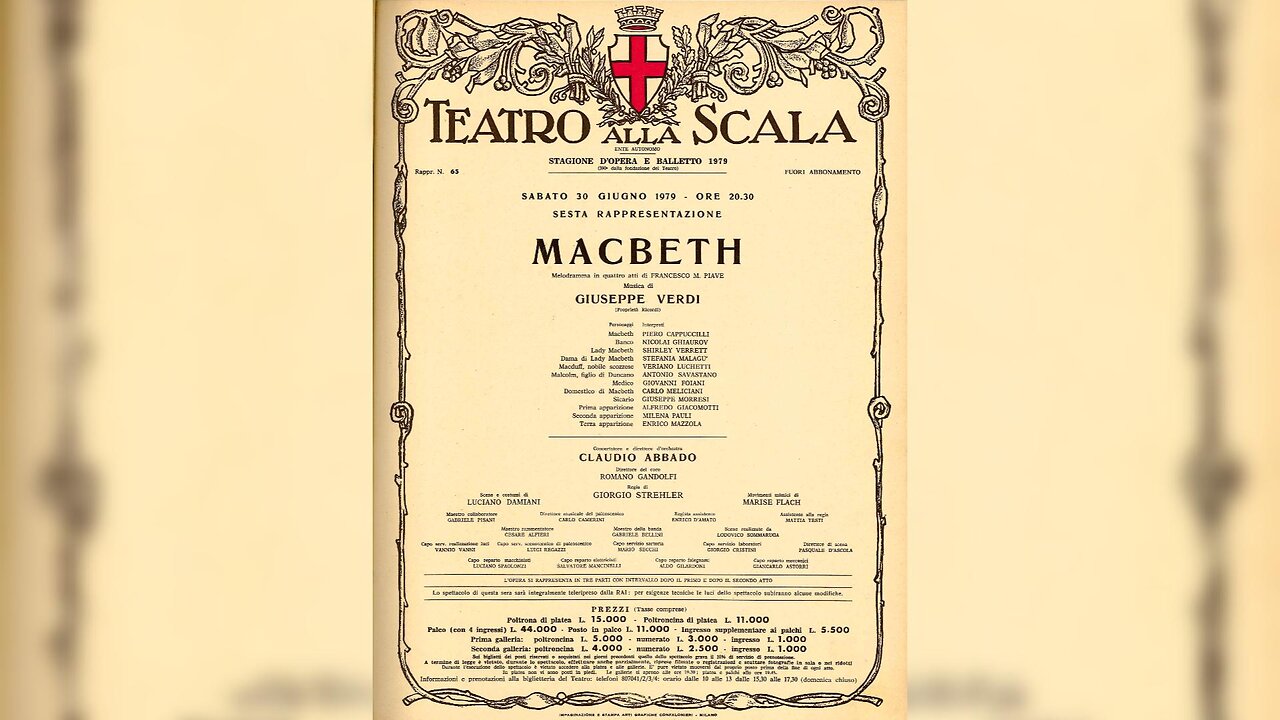 Verdi: Macbeth | Verrett, Cappuccilli, Ghiaurov - Abbado, Strehler (La Scala 1979-ENG&ITA SUB)