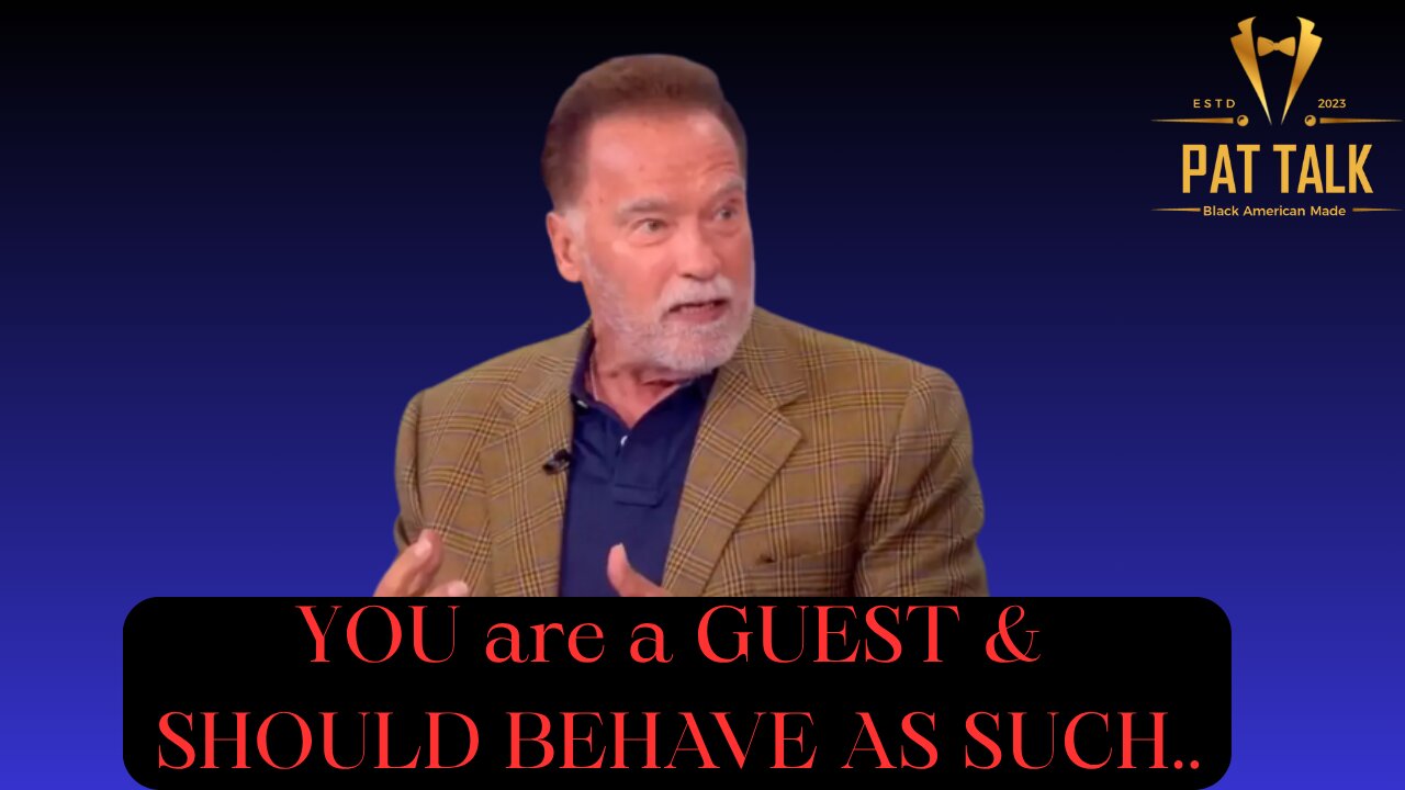 Arnold Schwarzenegger SCOLDS ENTITLED Immigrants.