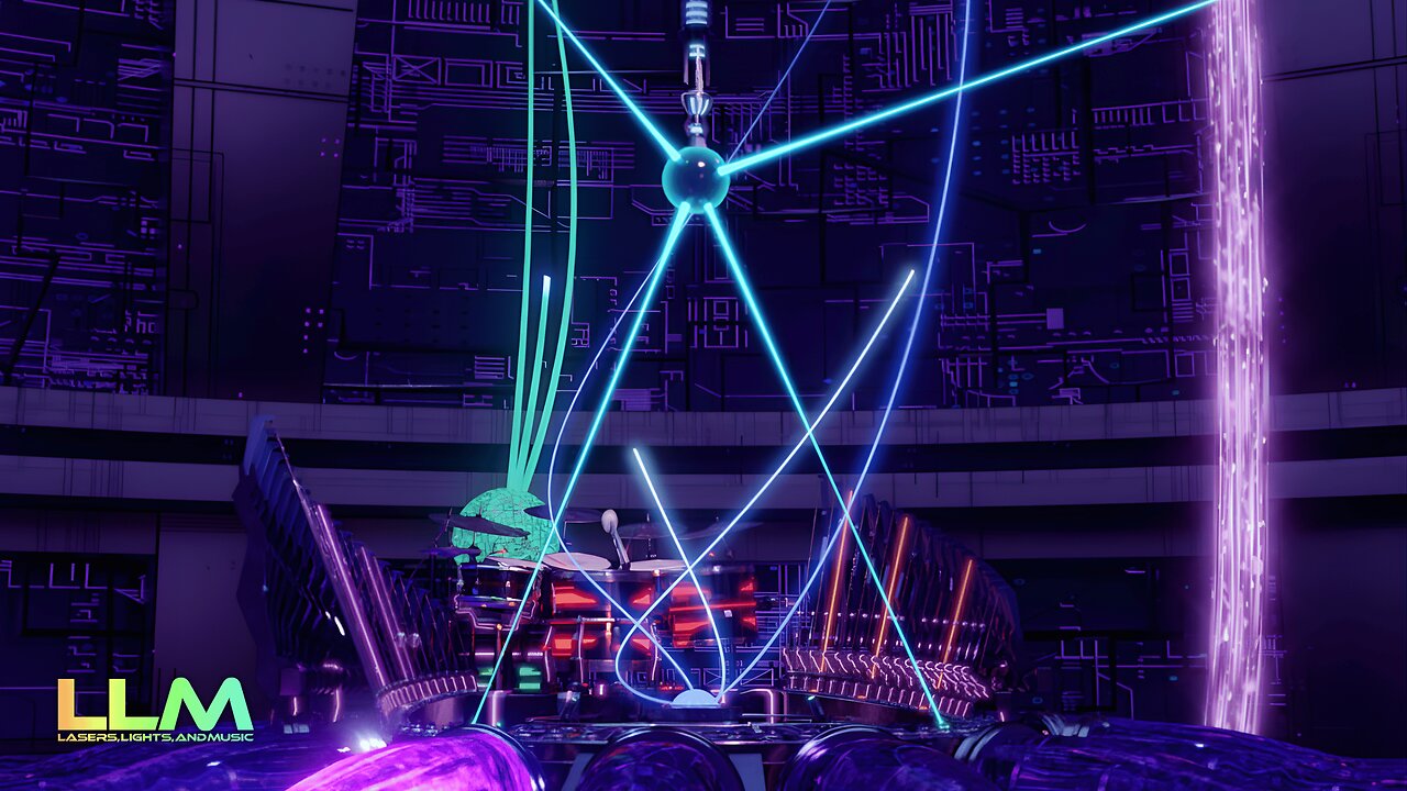 Ambient Glow - Original Music Animation | Lasers, Lights, and Music