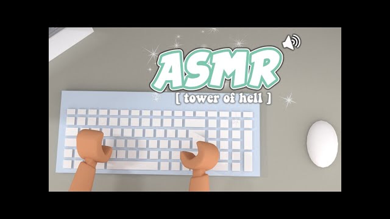 ROBLOX Tower of Hell but it's KEYBOARD ASMR... *VERY CLICKY* | #9