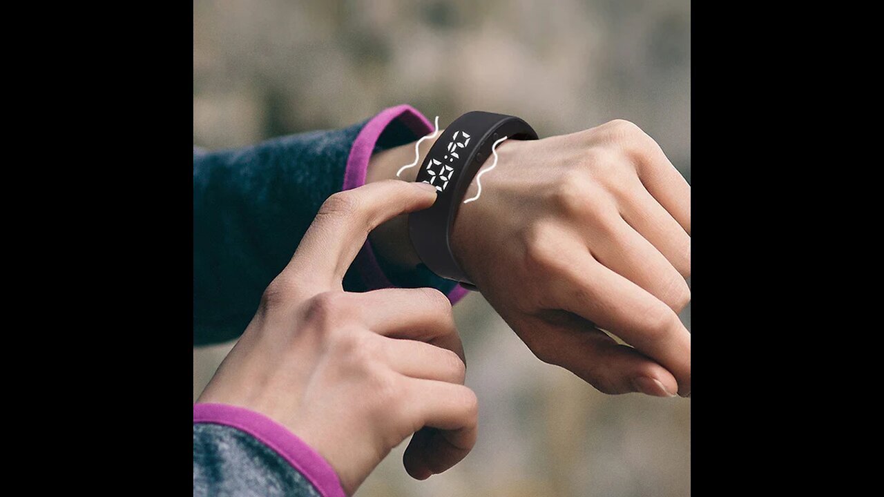 6-in-1 Multi-function Waterproof LED Smart Sports Watch With Pedometer, Sleep Monitoring