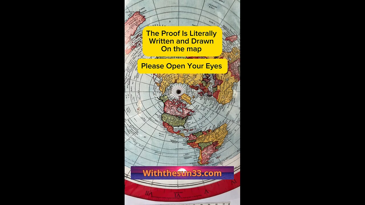 Flat earth proof right on the map