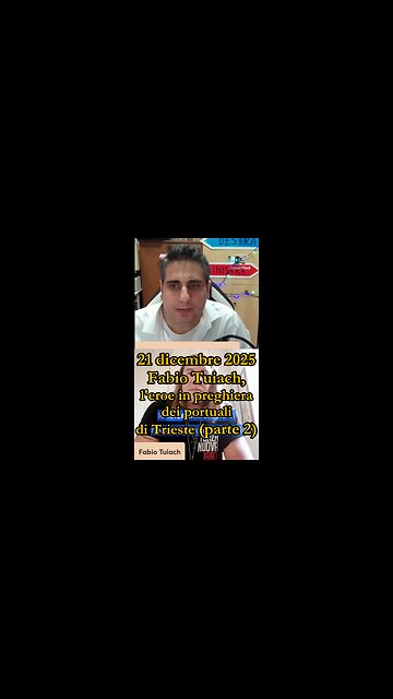 Fabio Tuiach, l'eroe in preghiera dei portuali di Trieste - parte 2 (21/12/2025)