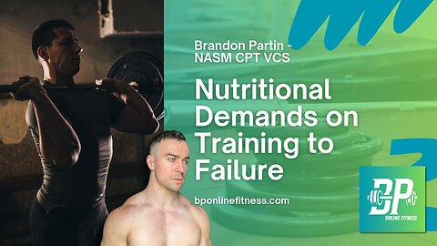 Livestream Discussion - Nutrition Demands on Training to Failure