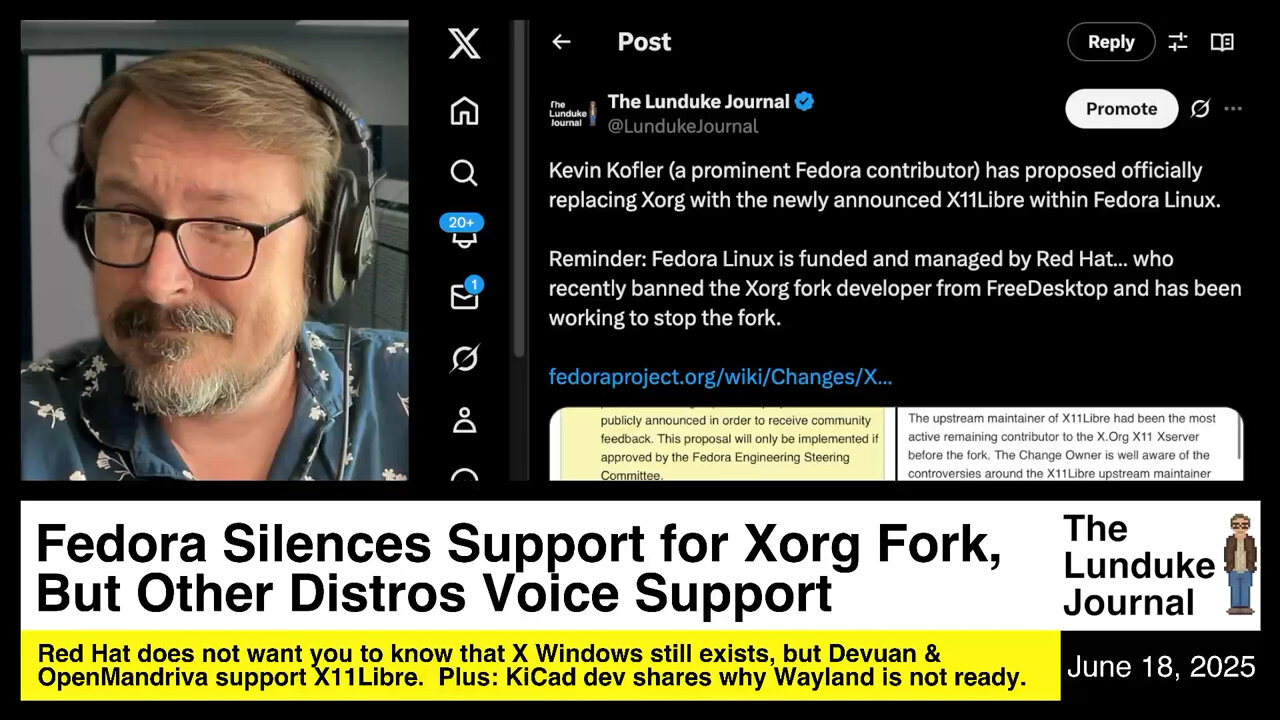 Fedora Silences Support for Xorg Fork, But Other Distros Voice Support