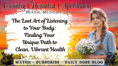 The Lost Art of Listening to Your Body: Finding Your Unique Path to Clean, Vibrant Health