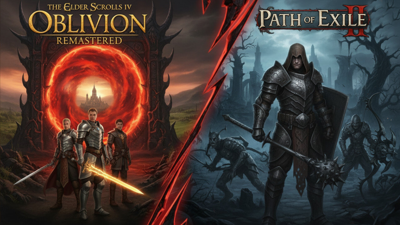 Playing Oblivion Remastered and Path of Exile 2!