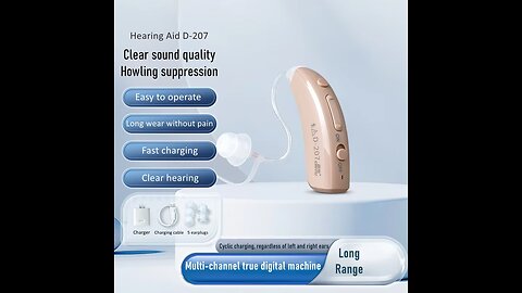 Rechargeable Multi channel digital hearing aid