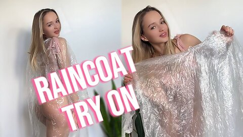 [4K USA] TRANSPARENT RAINCOAT | TRY ON HAUL | Feel the LIGHTNESS & WOW Effect!