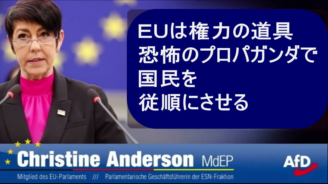 EUは恐怖の拡散を支配の手段として利用している。