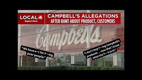 S--t for f---ing poor people’: Campbell’s employee fired after complaining about VP’s rant
