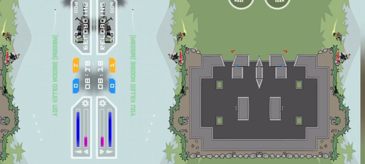 Mini militia high tower map with team Vs team
