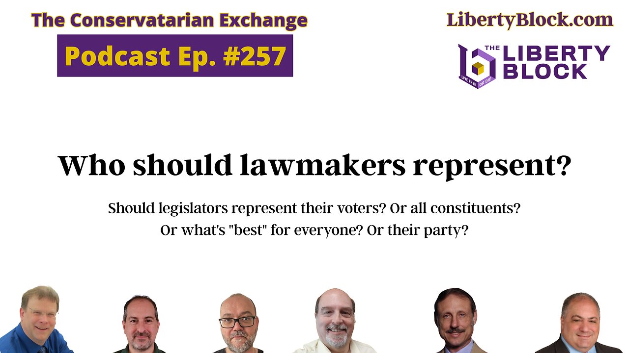 Who should lawmakers represent?