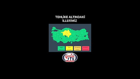 İçişleri Bakanlığı'nın yaptığı açıklamada Meteoroloji Genel Müdürlüğü'nden alınan son bilgiler