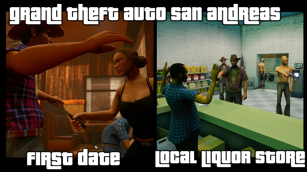 GTA: San Andreas – The Definitive Edition | Mission #29: FIRST DATE; LOCAL LIQUOR STORE