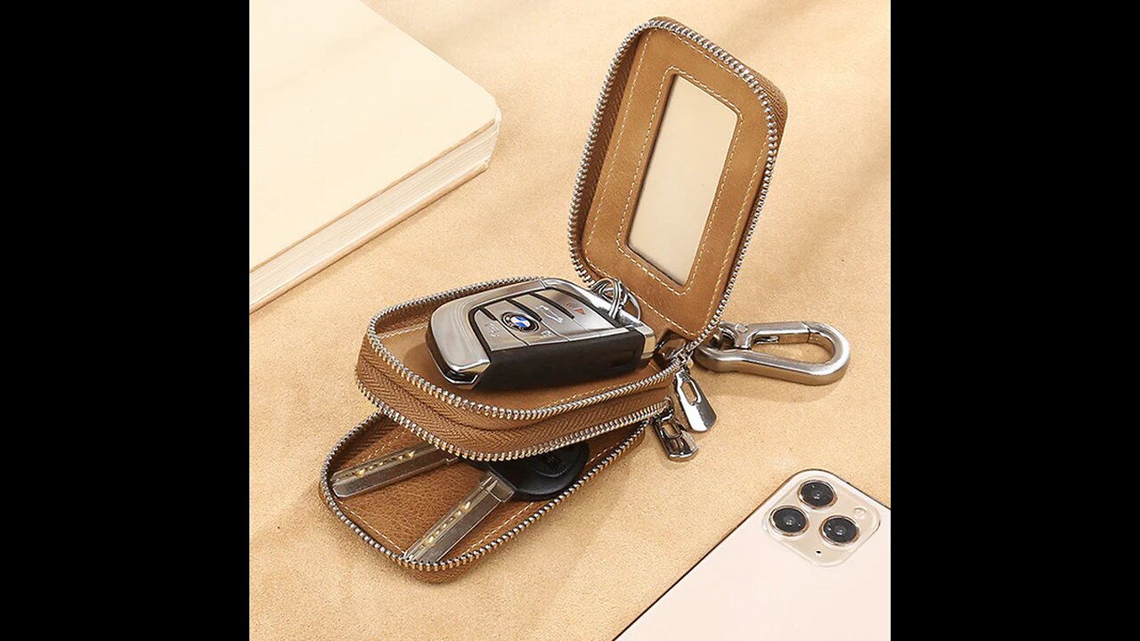 Double Layer Transparent Key Case