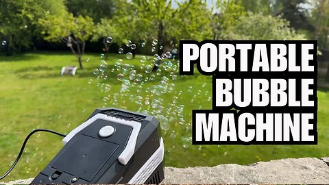 Portable Bubble Machine Unboxing and Test