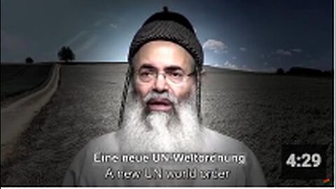 Must See - Rabbi & the NWO - Claims he has a secret UN document