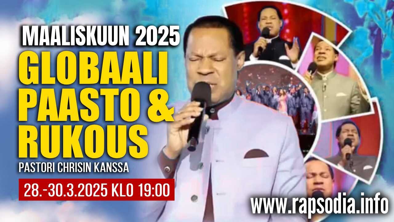 Maaliskuun globaali paasto ja rukous Pastori Chrisin kanssa 30.3.2025