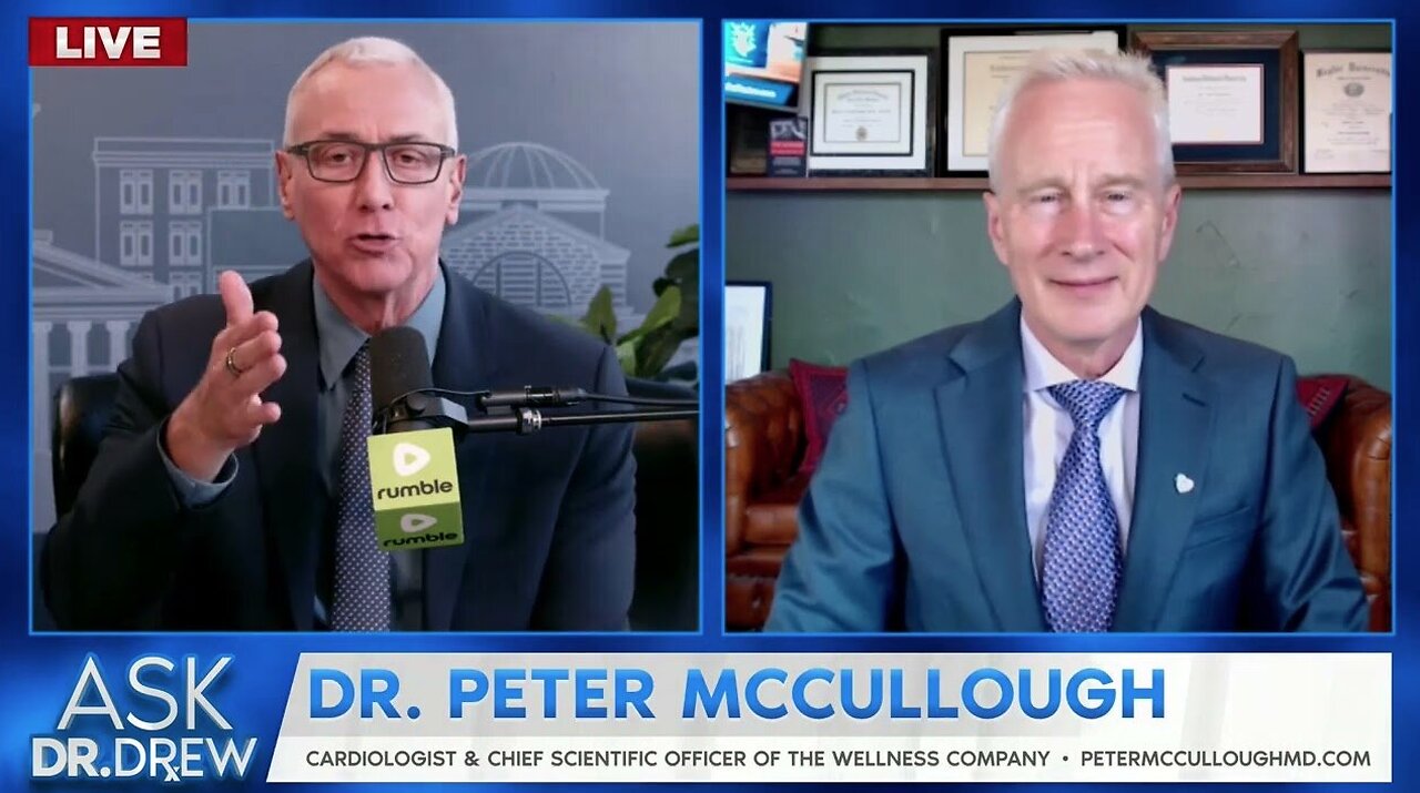 Long-COVID, Long-Vax, Similar Syndromes Caused by Spike Protein, Drs Drew Pinsky, Peter McCullough