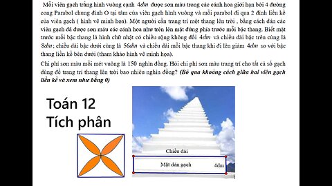 THPT Sào Nam & Hồ Nghinh – Quảng Nam: Mỗi viên gạch trắng hình vuông cạnh 4dm được sơn