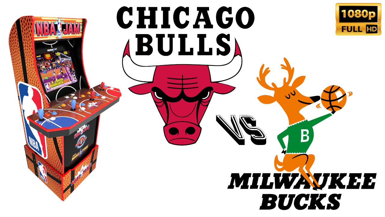 NBA JAM - Arcade - Chicago Bulls vs. Milwaukee Bucks