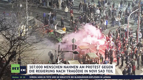 Proteste in Serbien: 107.000 Teilnehmer in Belgrad