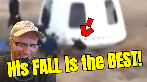 JEFF BEZOS FALLS BACK TO EARTH 😂 | Funniest Spaceflight Exit in Internet History!