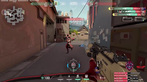 Run and gun and .. 3 enemies eliminated in Valorant