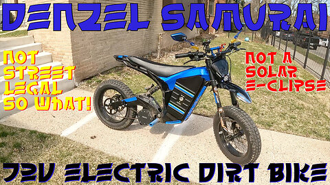 DENZEL SAMURAI 72V eBIKE : ANOTHER WINDY RIDE ALONG HERE IN CHICAGO GO FIGURE : NOT A SOLAR E-CLIPSE