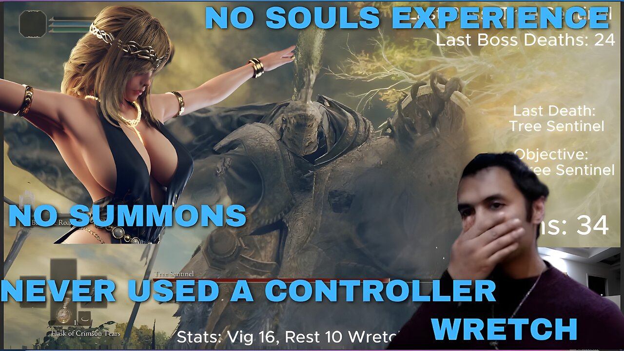 Total Noob Plays Elden Ring NO SUMMONS Pt 1: Never used a controller before