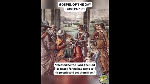 GOSPEL OF THE DAY (12/24/2025) Luke 1:67-79 #faith #gospel #advent2025