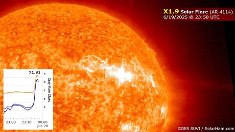 Another X-Flare - Erick Makes Landfall As Category 3 Hurricane - Heat Wave Forecast Across The U.S.