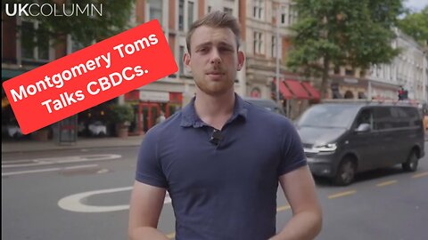 Montgomery Toms talks CBDCs, with a few members of London public.