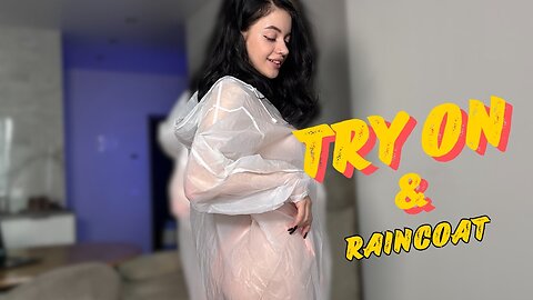4K USA Raincoat Try On Haul with Anny