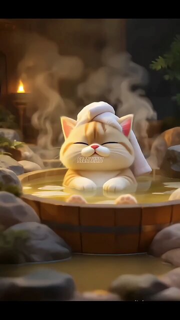 Feels calm when soaking