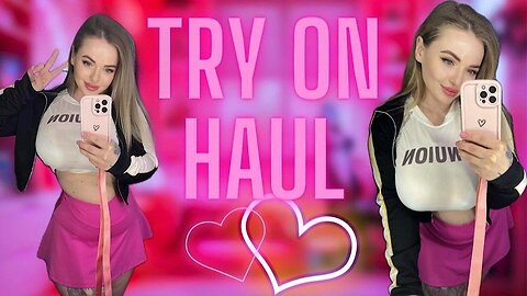 [4K] Barely There Tennis Shorts & Top Try-On Haul & Review with Christina