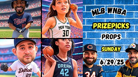 🔥9 HOT MLB PROPS | 🏀 WNBA PICKS | PRIZEPICKS TODAY | SUNDAY 6/29/25